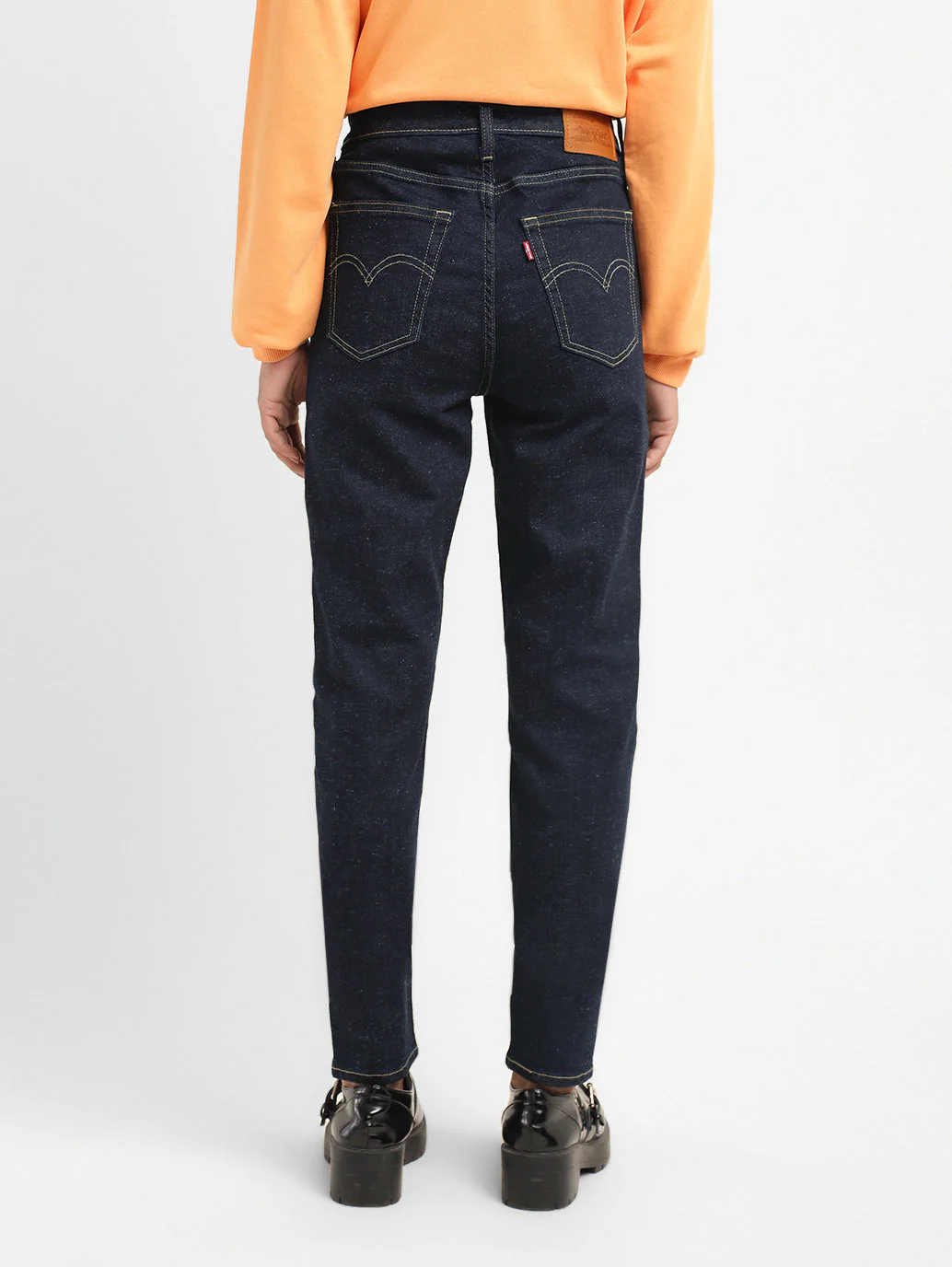 Women's 721 Navy Blue Skinny Fit High Rise Jeans - Image 3