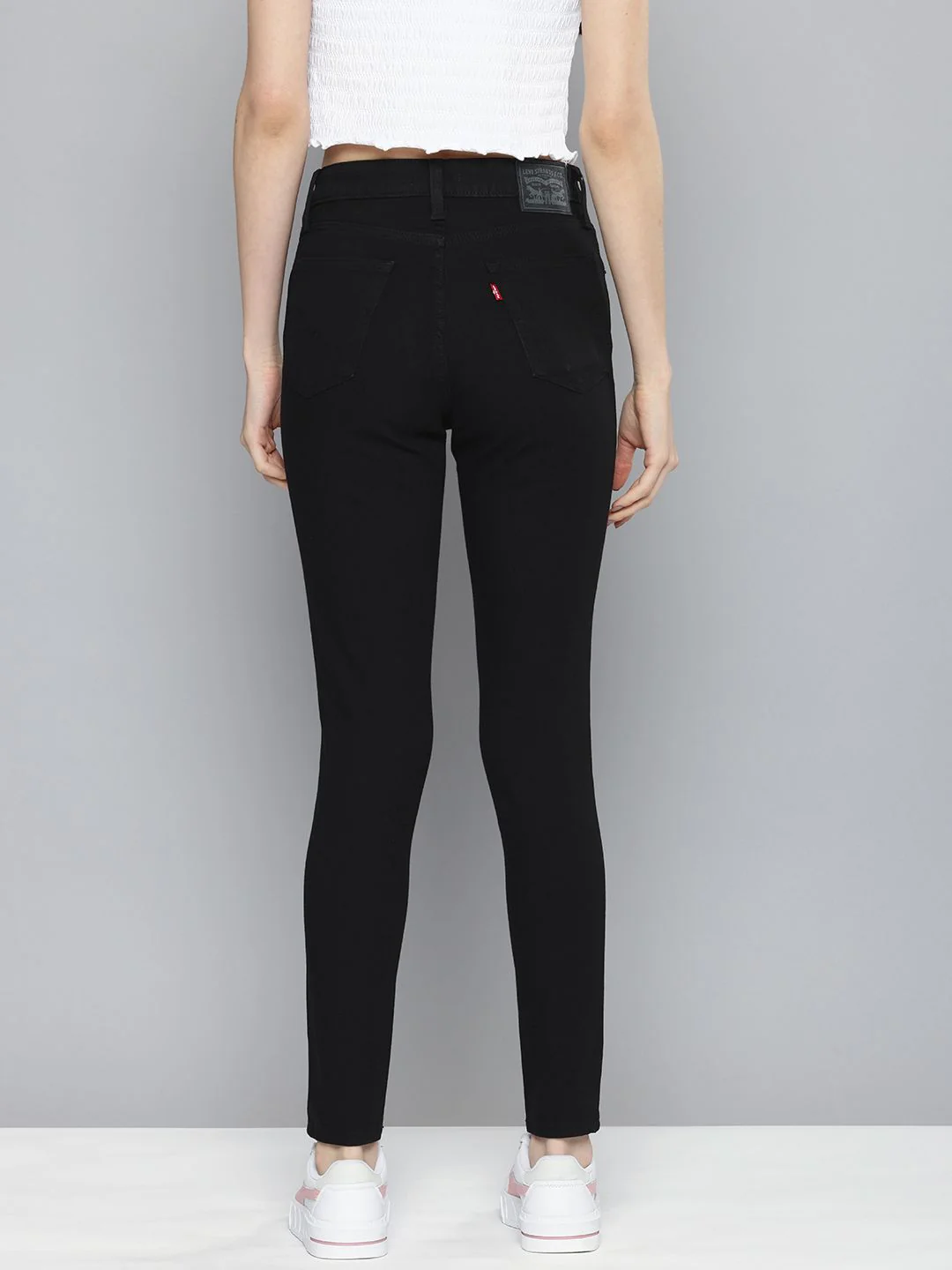 Women's 721 Black Skinny Fit High Rise Jeans - Image 3