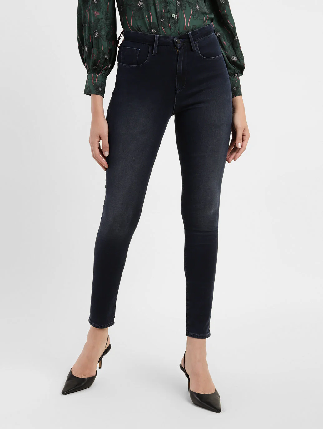 Women's 721 Blue Skinny Fit High Rise Jeans