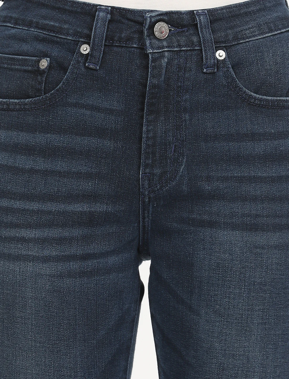 Women's 721 Navy Blue Skinny Fit High Rise Jeans - Image 6
