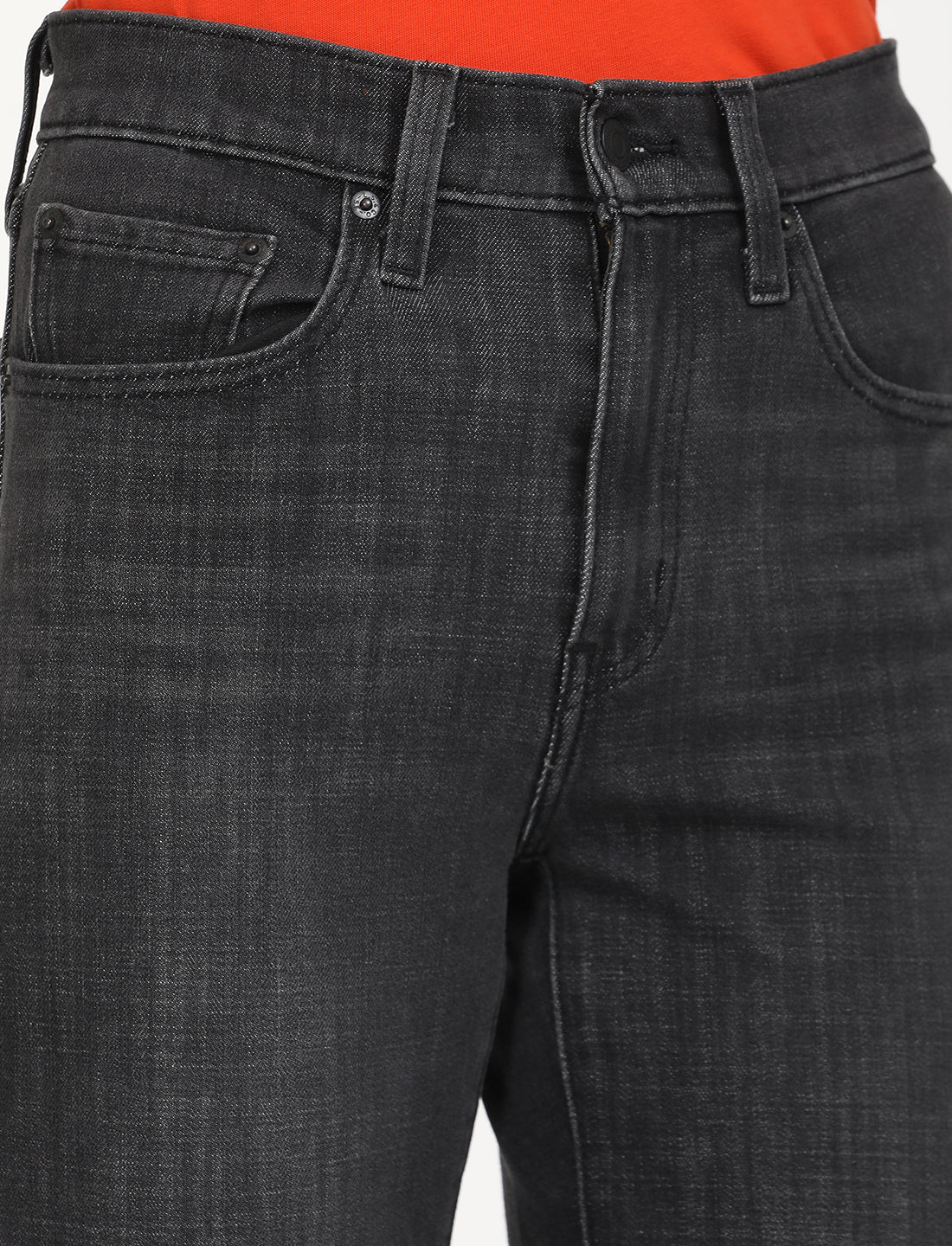 Women's 724 Black Slim Straight Fit High Rise Jeans - Image 7