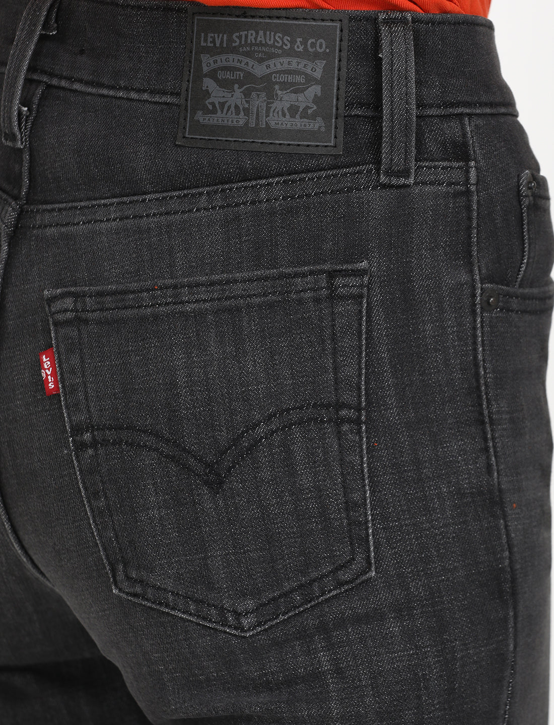 Women's 724 Black Slim Straight Fit High Rise Jeans - Image 8