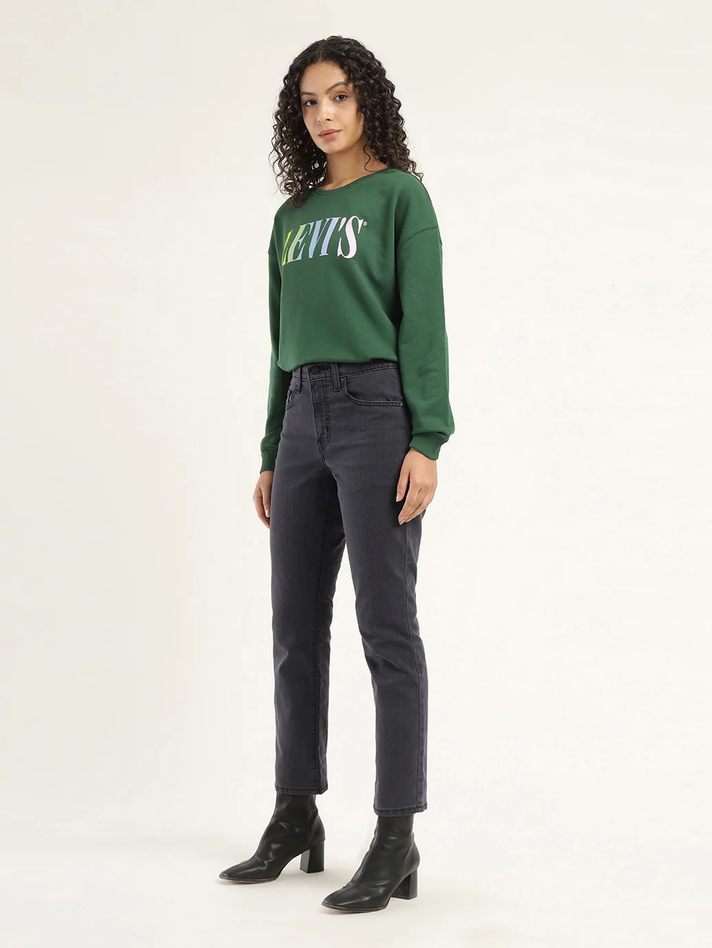 Women's 710 Black Skinny Fit High Rise Jeans - Image 5