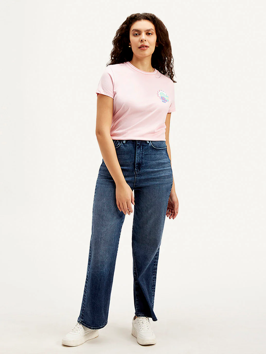 Women's Redloop 724 Blue Slim Straight Fit High Rise Jeans - Image 2