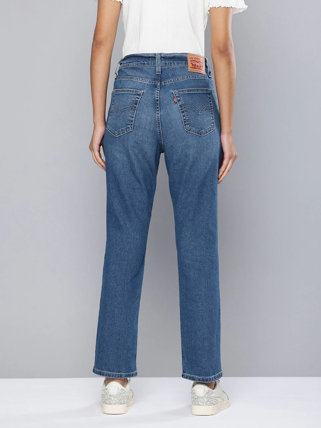Women's 710 Blue Skinny Fit High Rise Jeans - Image 2
