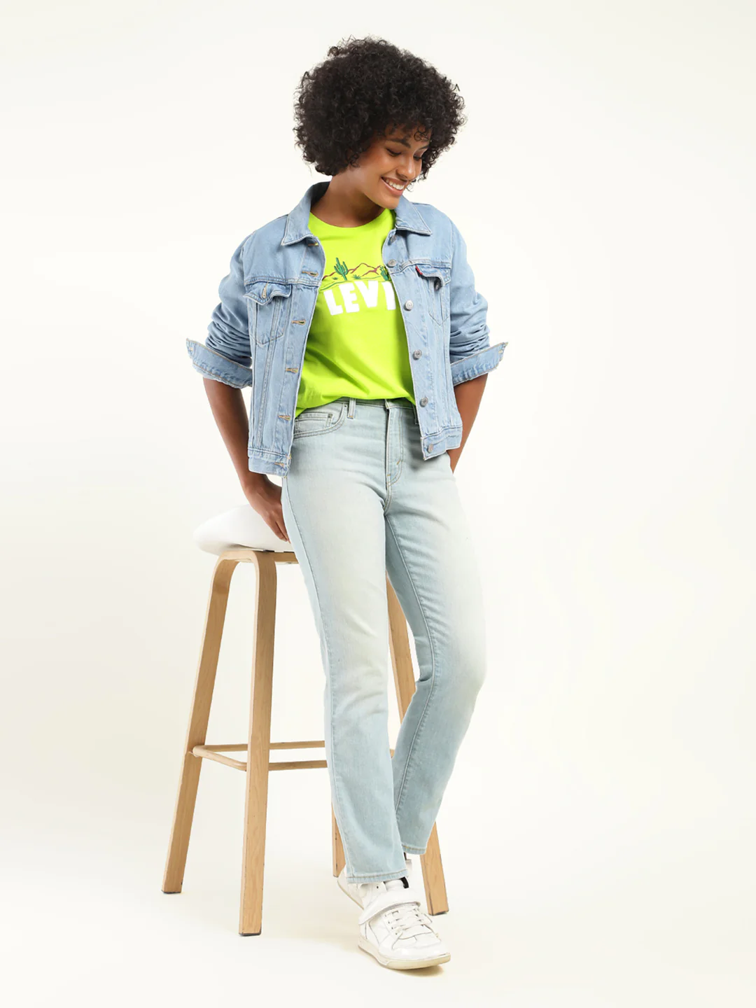 Women's 710 Blue Skinny Fit High Rise Jeans