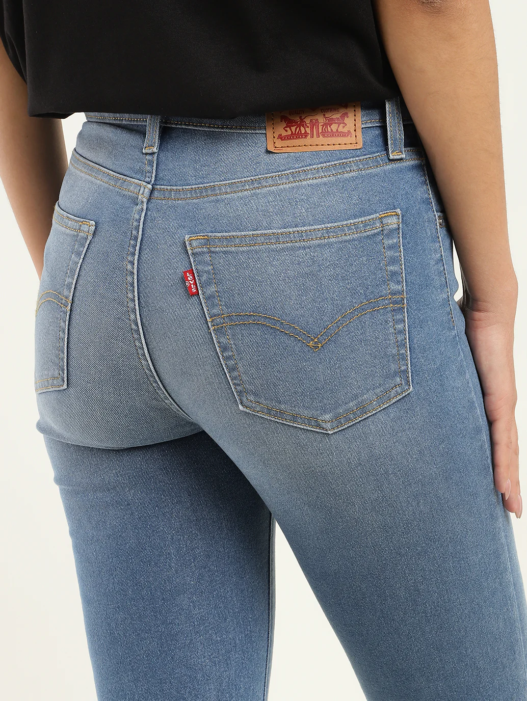 Women's 710 Blue Skinny Fit High Rise Jeans - Image 5