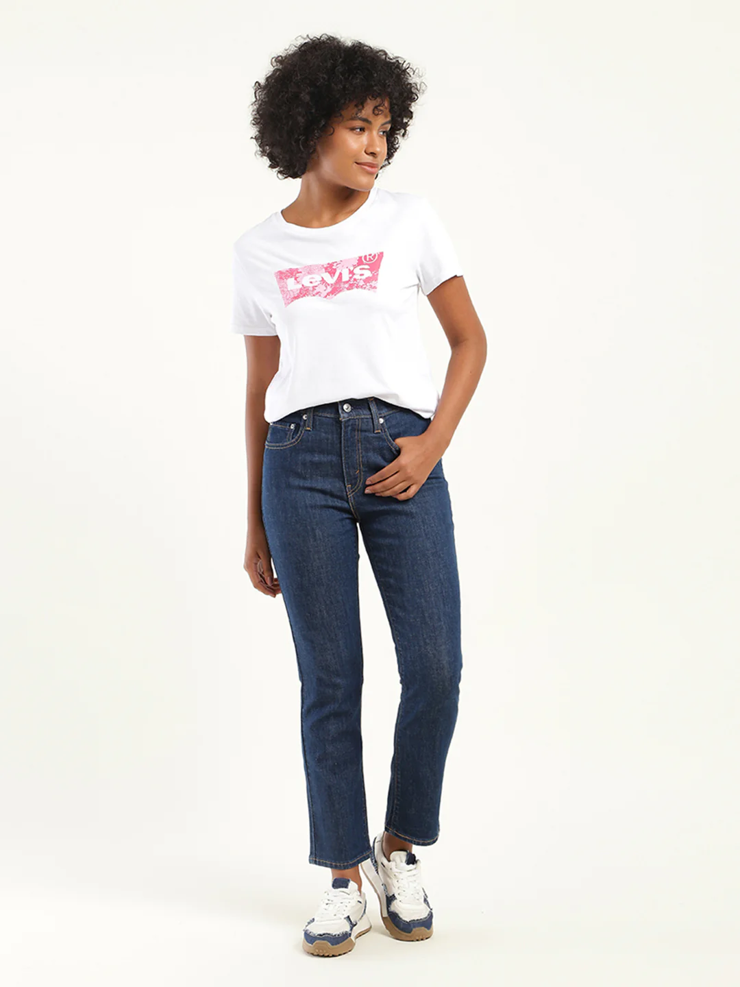 Women's 710 Blue Skinny Fit High Rise Jeans - Image 2