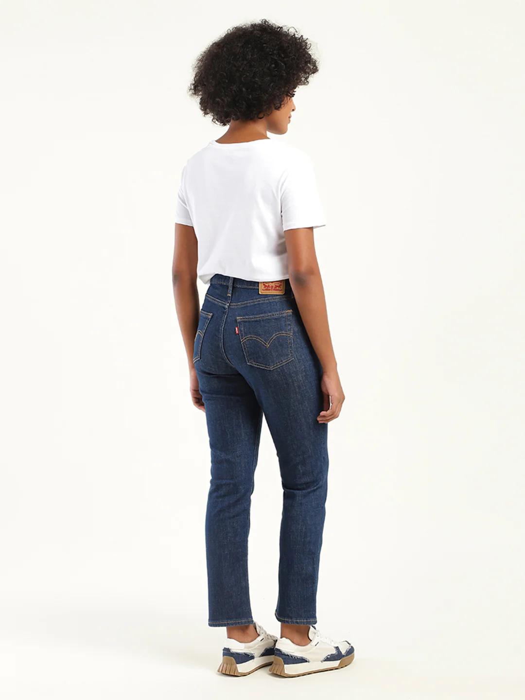 Women's 710 Blue Skinny Fit High Rise Jeans - Image 3