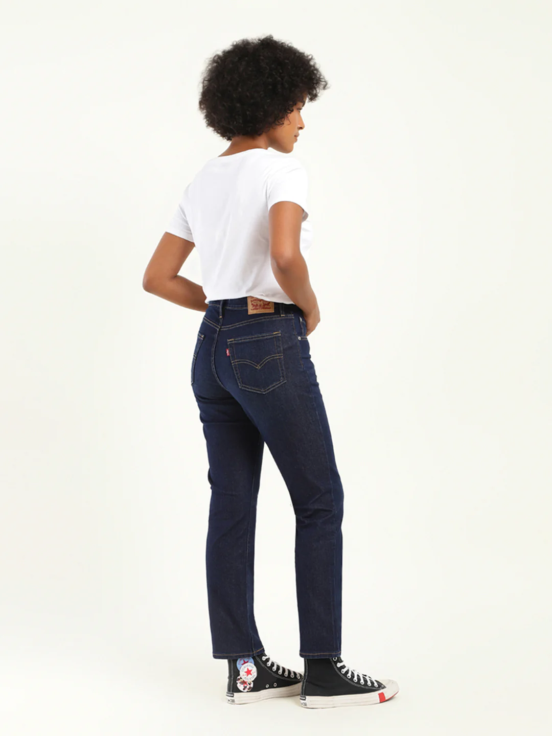 Women's 710 Blue Skinny Fit High Rise Jeans - Image 3