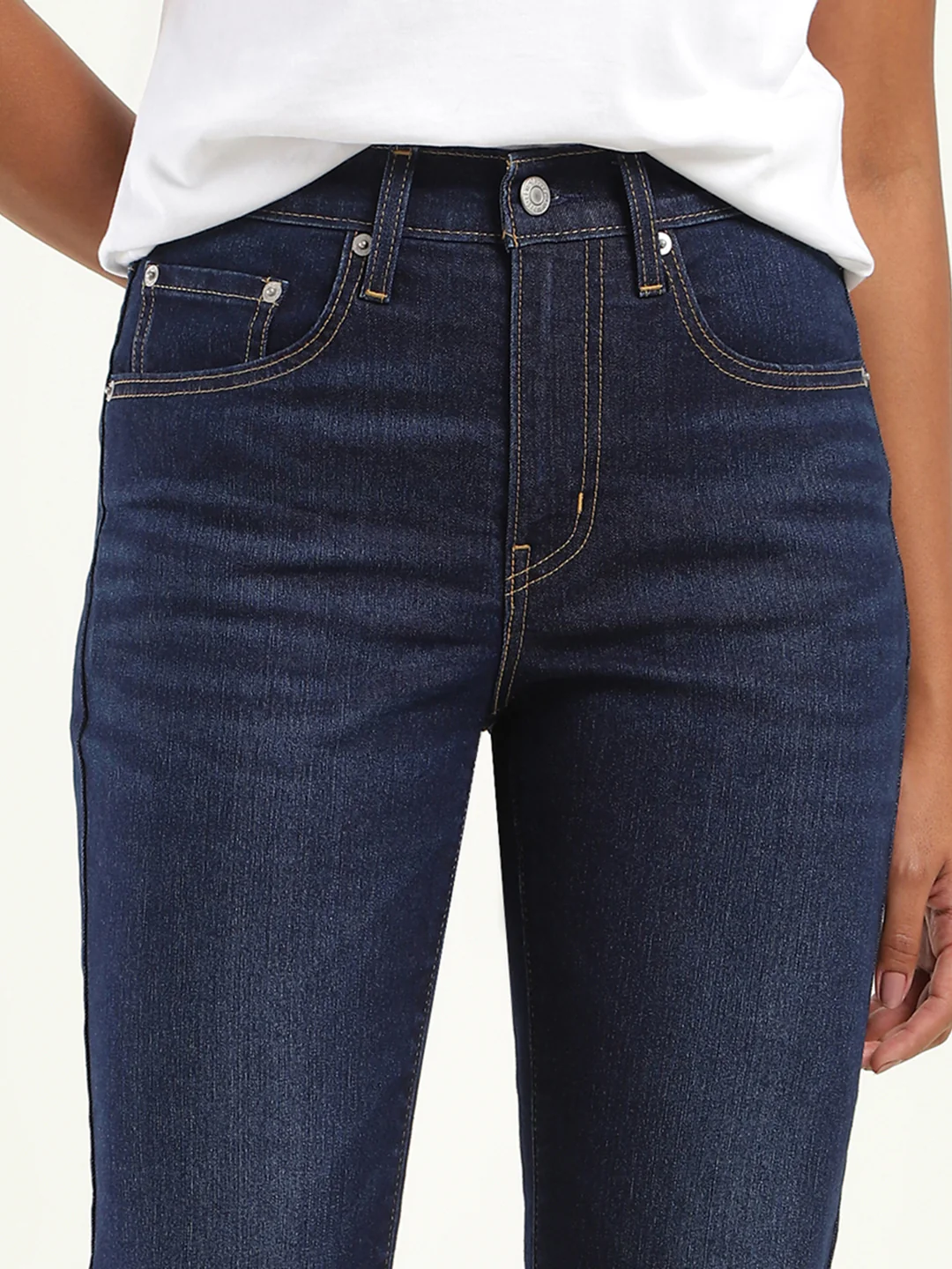 Women's 710 Blue Skinny Fit High Rise Jeans - Image 4