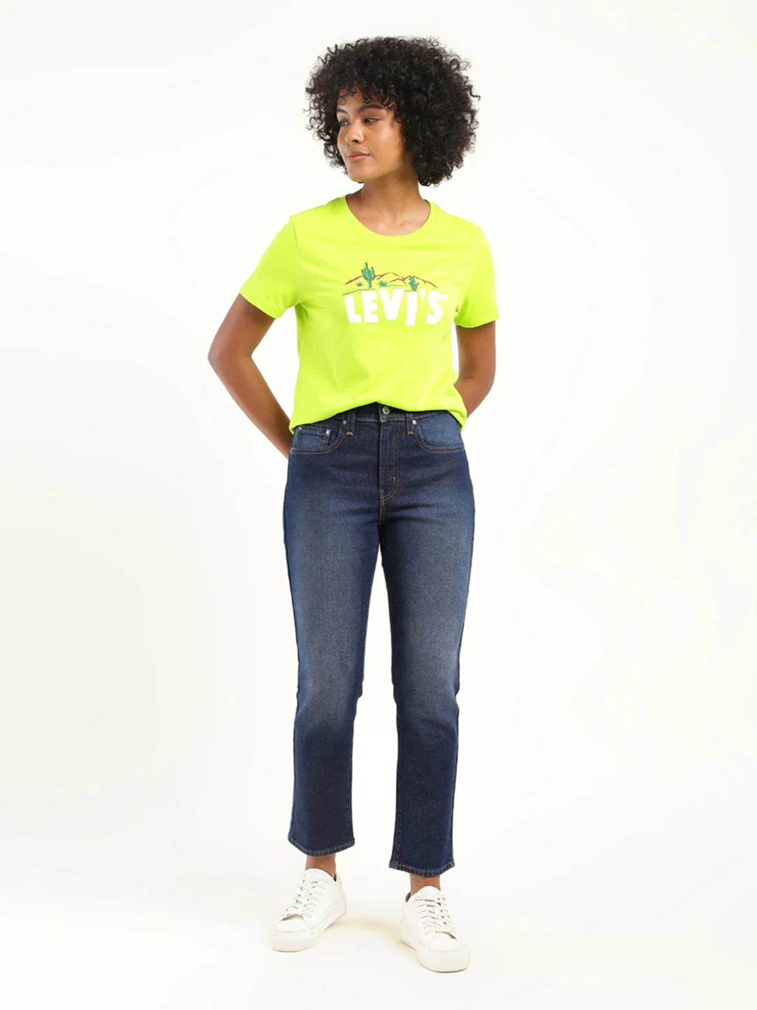 Women's 710 Blue Skinny Fit High Rise Jeans - Image 2