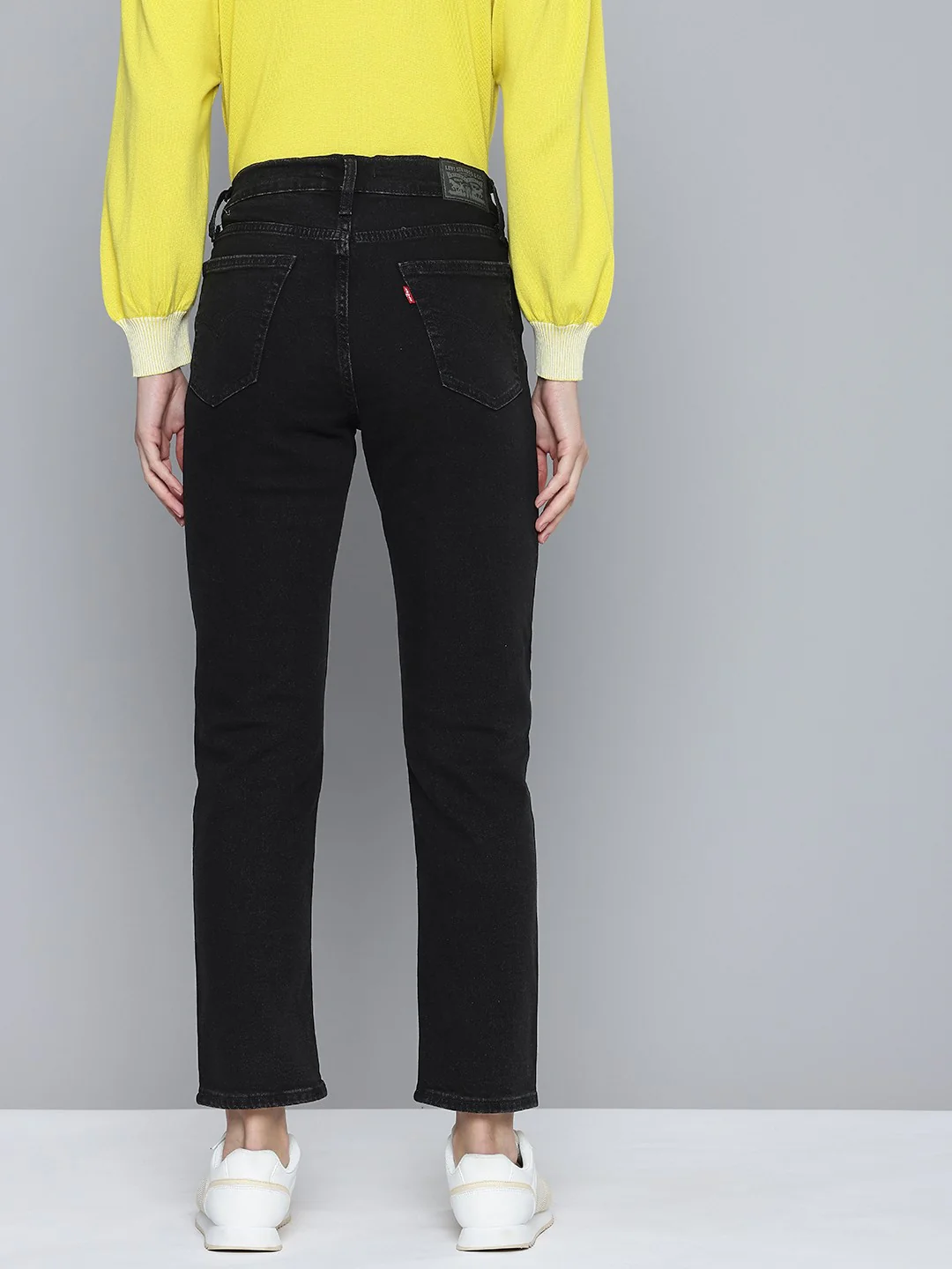 Women's 711 Black Skinny Fit High Rise Jeans - Image 3