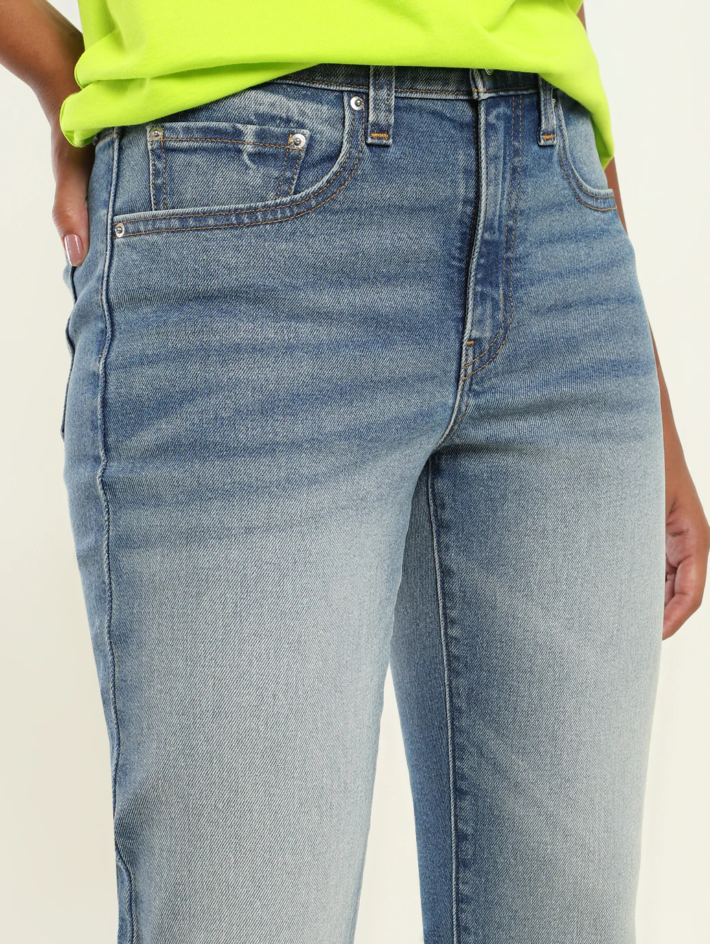 Women's 711 Blue Skinny Fit High Rise Jeans - Image 4