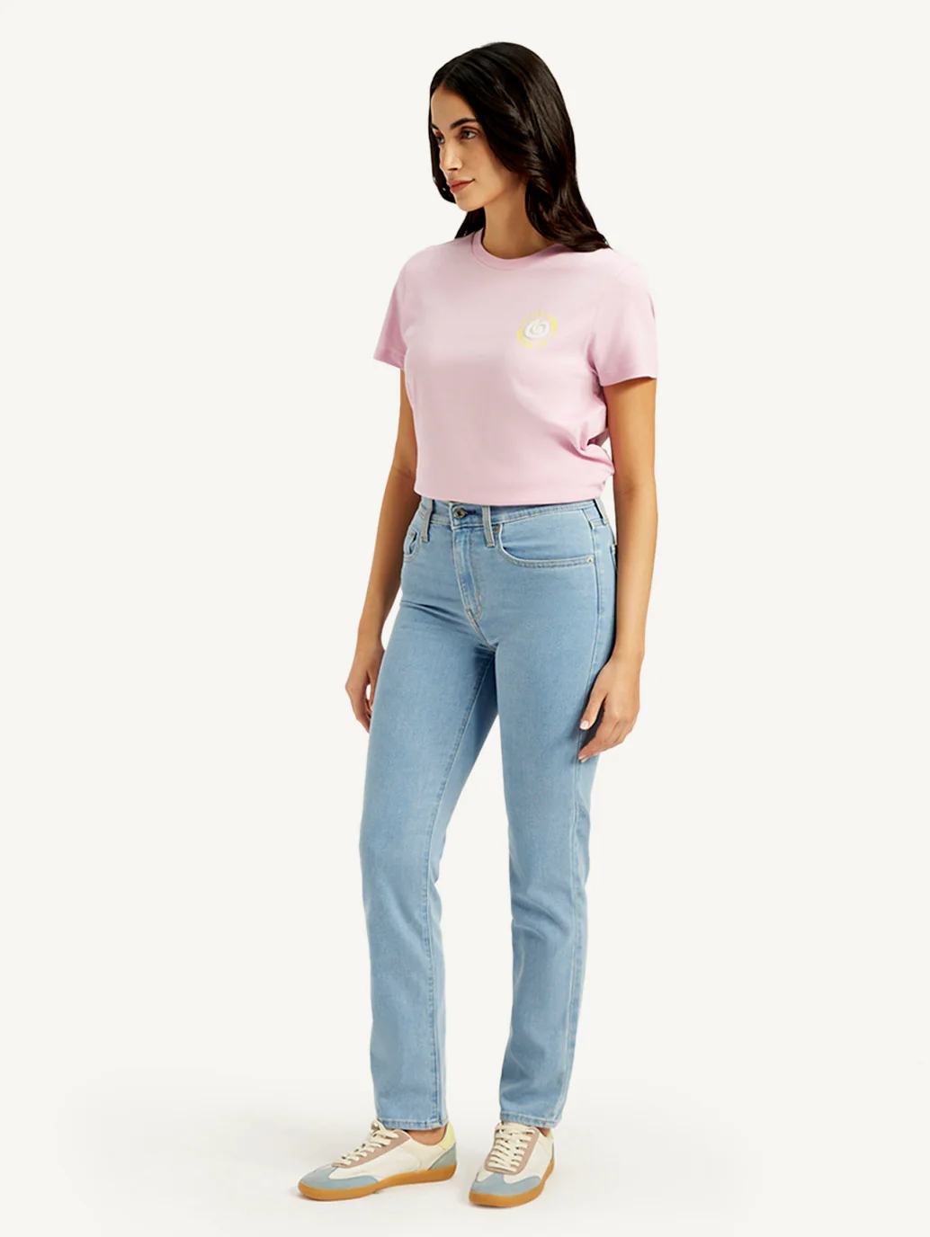 Women's 724 Blue Slim Straight Fit High Rise Jeans - Image 6