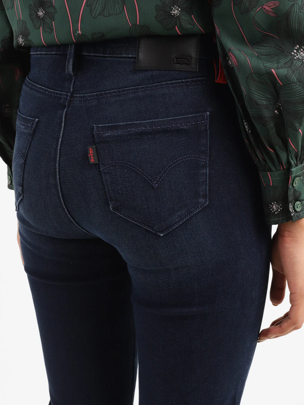 Women's Redloop 724 Blue Slim Straight Fit High Rise Jeans - Image 7