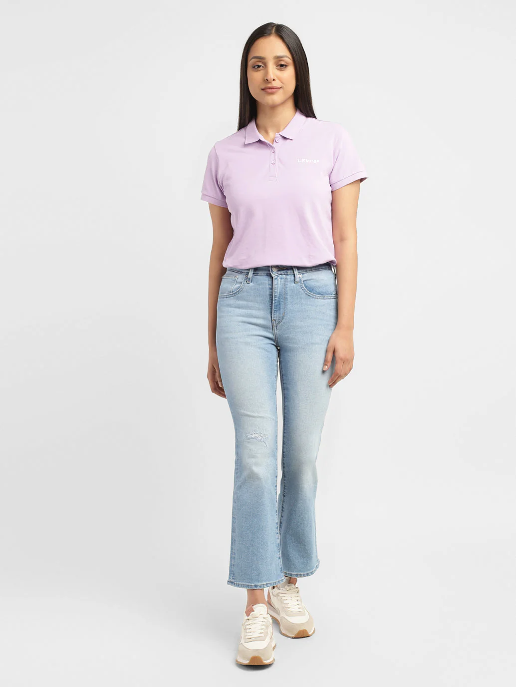 Women's 725 Blue Bootcut Fit High Rise Jeans - Image 6