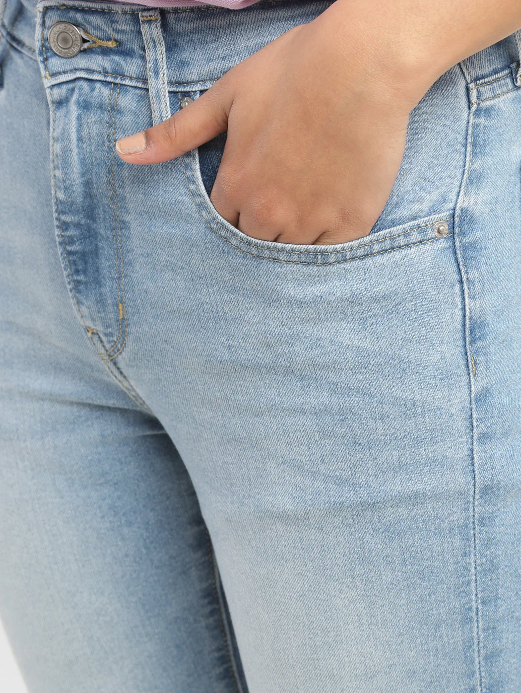 Women's 725 Blue Bootcut Fit High Rise Jeans - Image 7