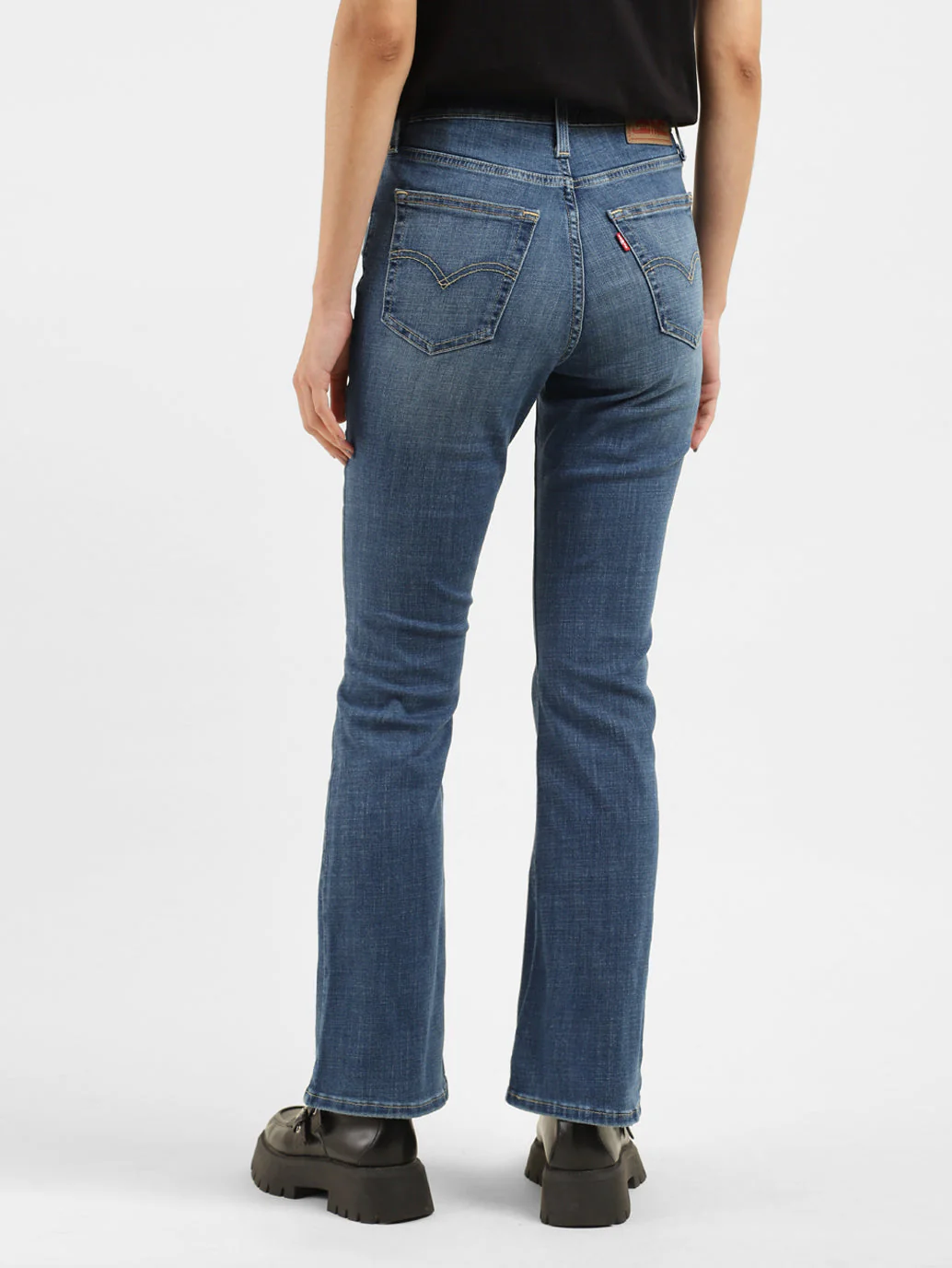Women's 725 Blue Bootcut Fit High Rise Jeans - Image 3
