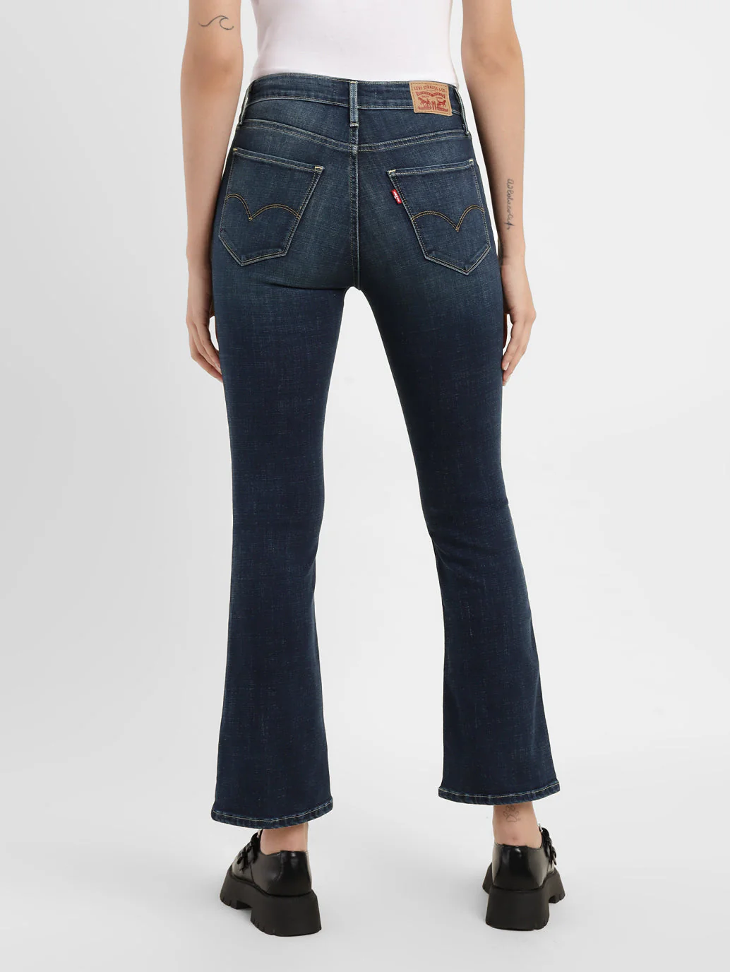 Women's 725 Blue Bootcut Fit High Rise Jeans - Image 3