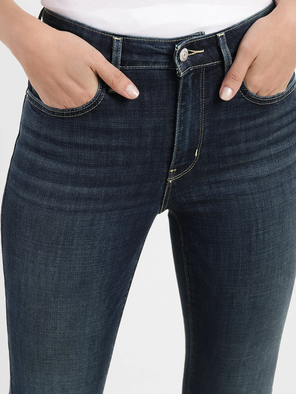 Women's 725 Blue Bootcut Fit High Rise Jeans - Image 6