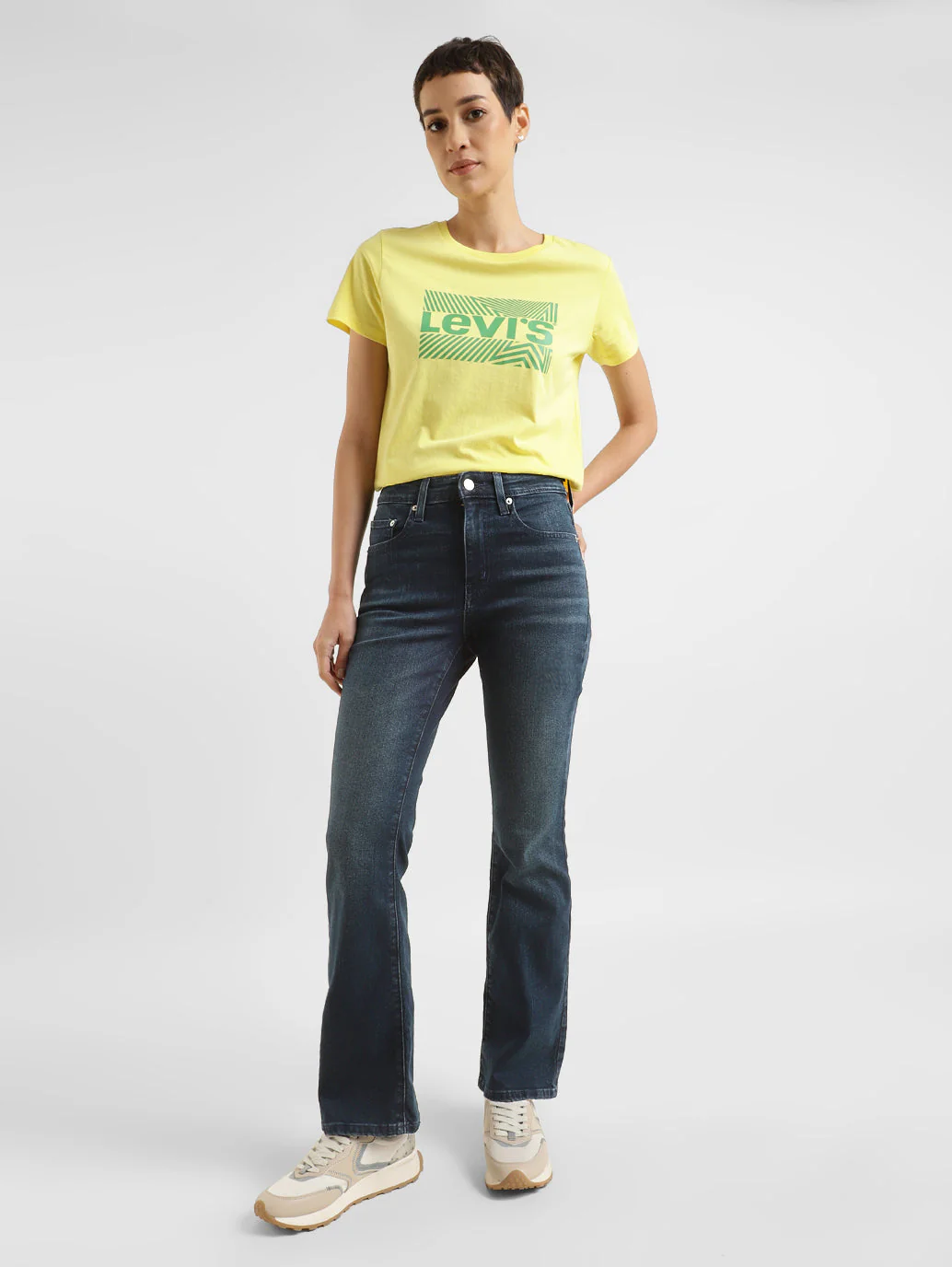 Women's 725 Blue Bootcut Fit High Rise Jeans - Image 8