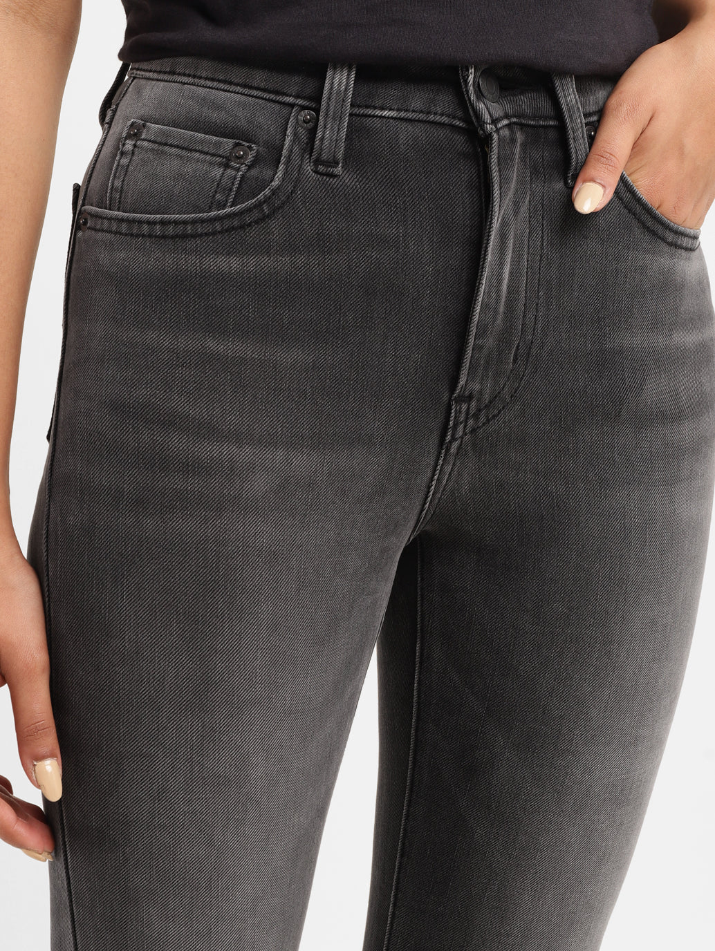 Women's 725 Grey Bootcut Fit High Rise Jeans - Image 5