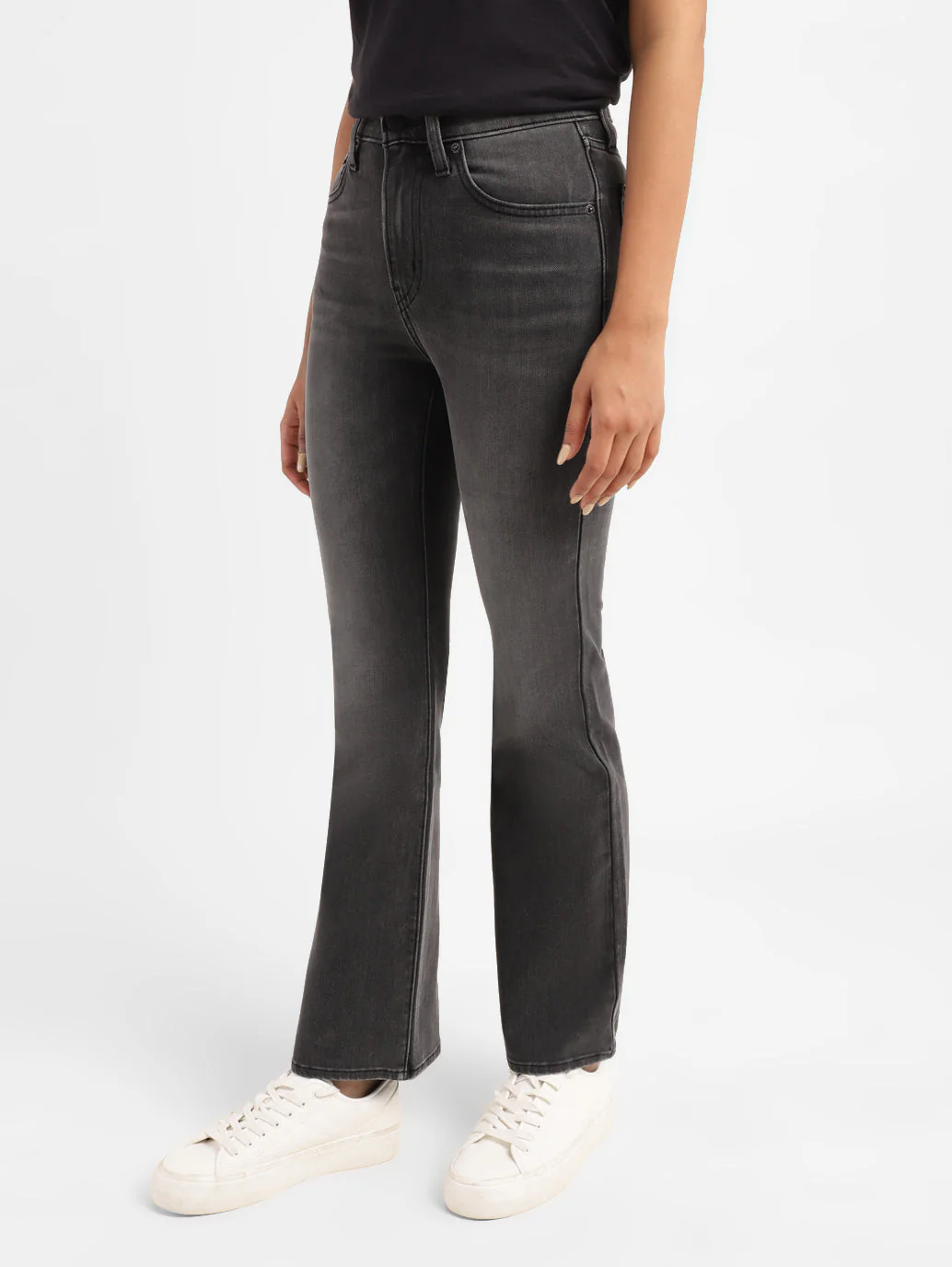 Women's 725 Grey Bootcut Fit High Rise Jeans - Image 6