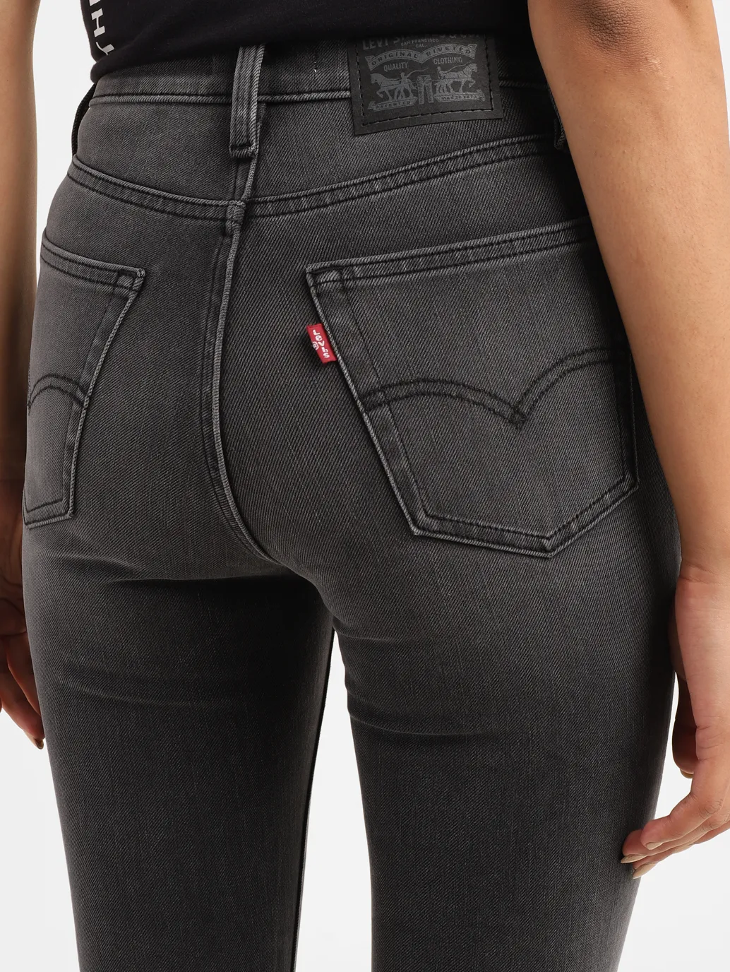 Women's 725 Grey Bootcut Fit High Rise Jeans - Image 7