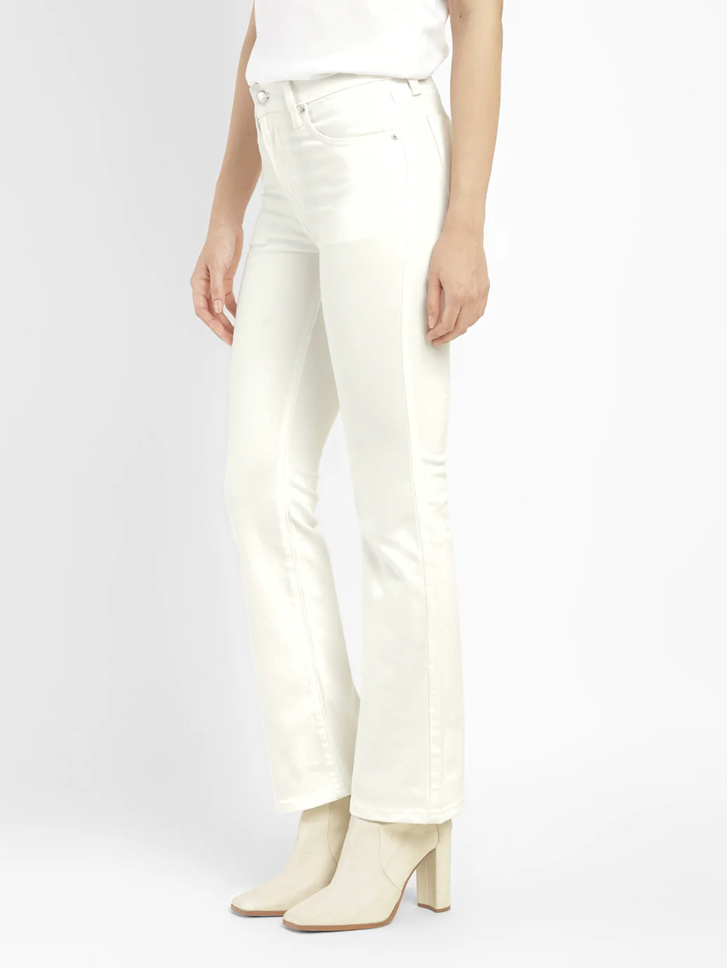 Women's 725 White Bootcut Fit High Rise Jeans - Image 3