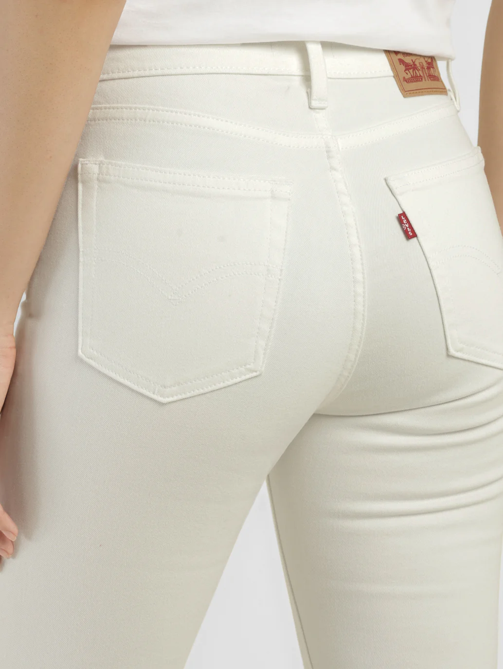 Women's 725 White Bootcut Fit High Rise Jeans - Image 6