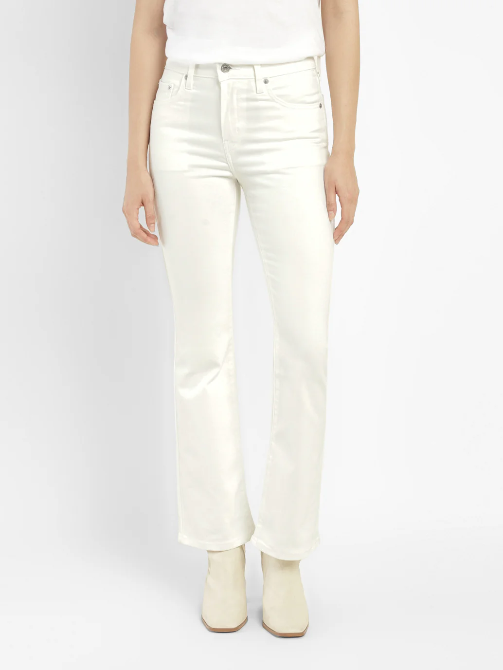 Women's 725 White Bootcut Fit High Rise Jeans - Image 8