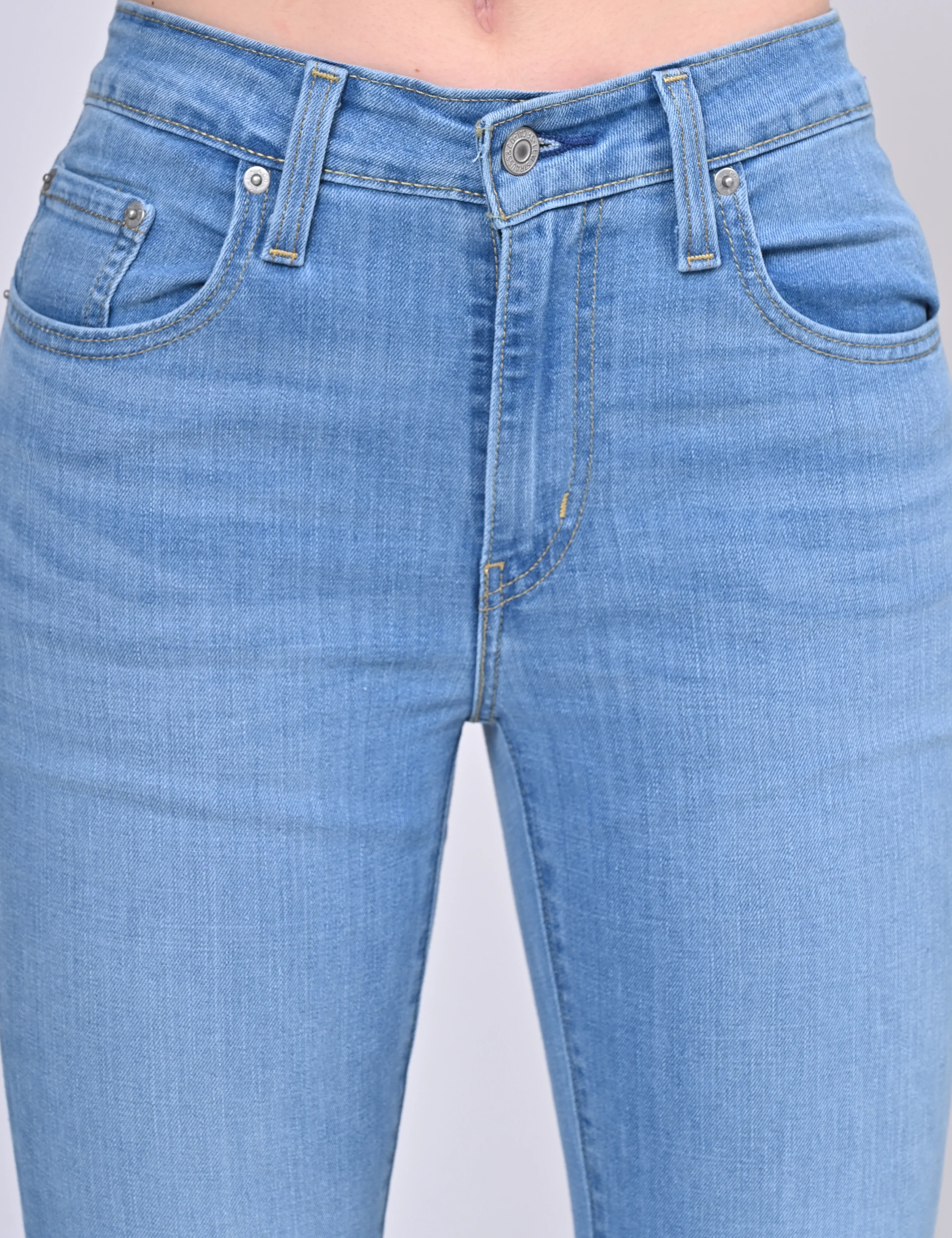 Women's 725 Blue Bootcut Fit High Rise Jeans - Image 3