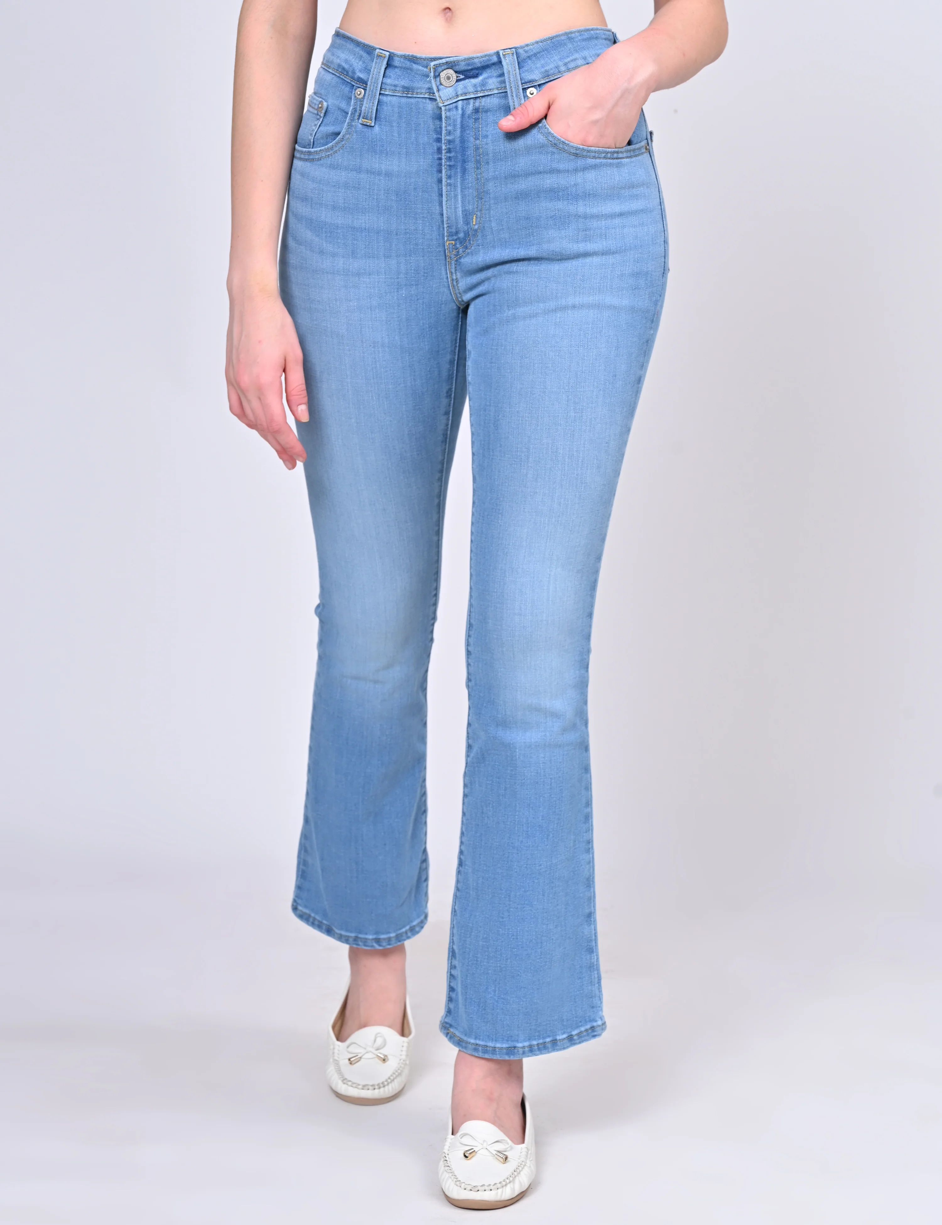 Women's 725 Blue Bootcut Fit High Rise Jeans - Image 7