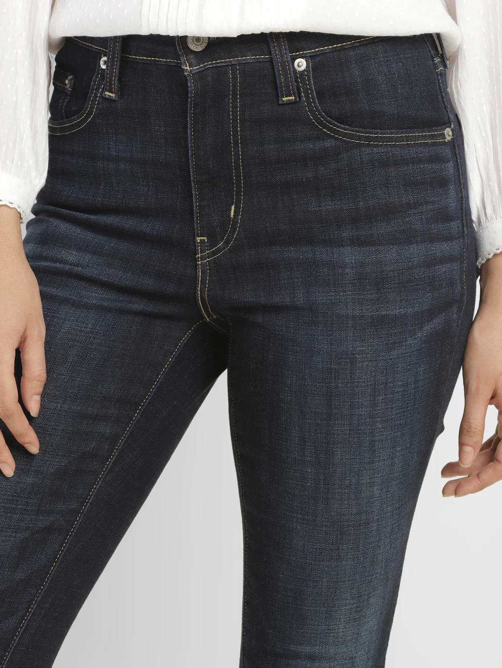 Women's 725 Blue Bootcut Fit High Rise Jeans - Image 5