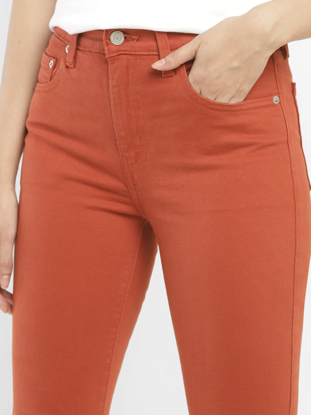 Women's 725 Orange Bootcut Fit High Rise Jeans - Image 5
