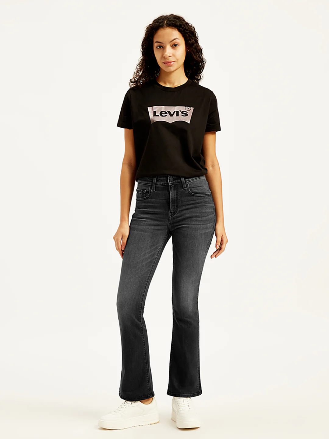 Women's 725 Black Bootcut Fit High Rise Jeans