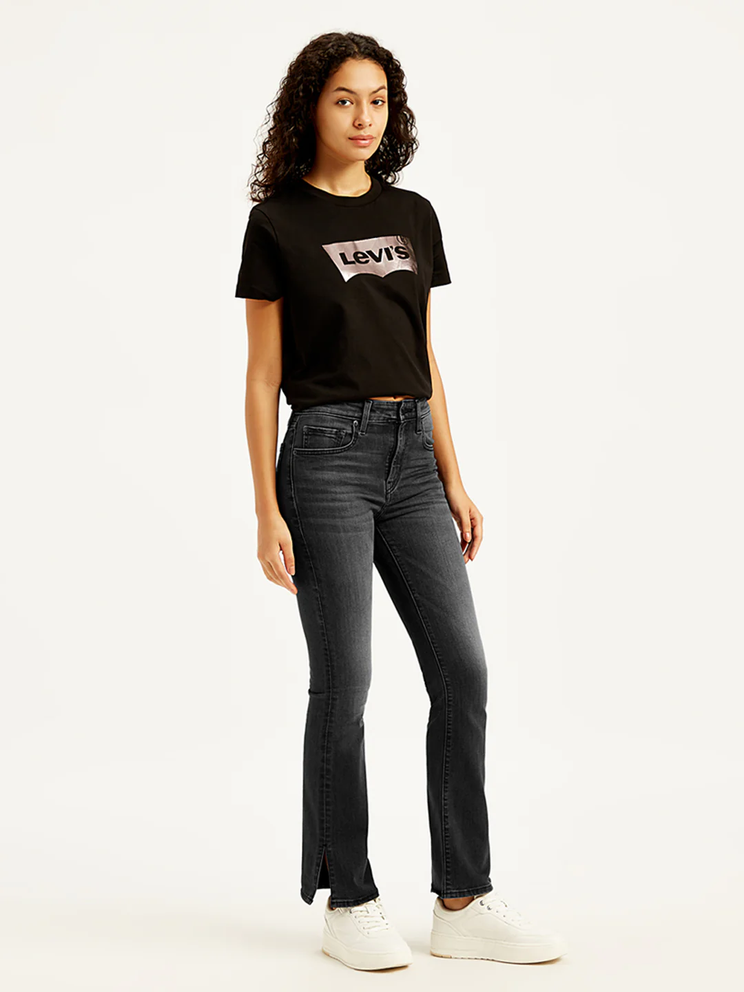 Women's 725 Black Bootcut Fit High Rise Jeans - Image 3