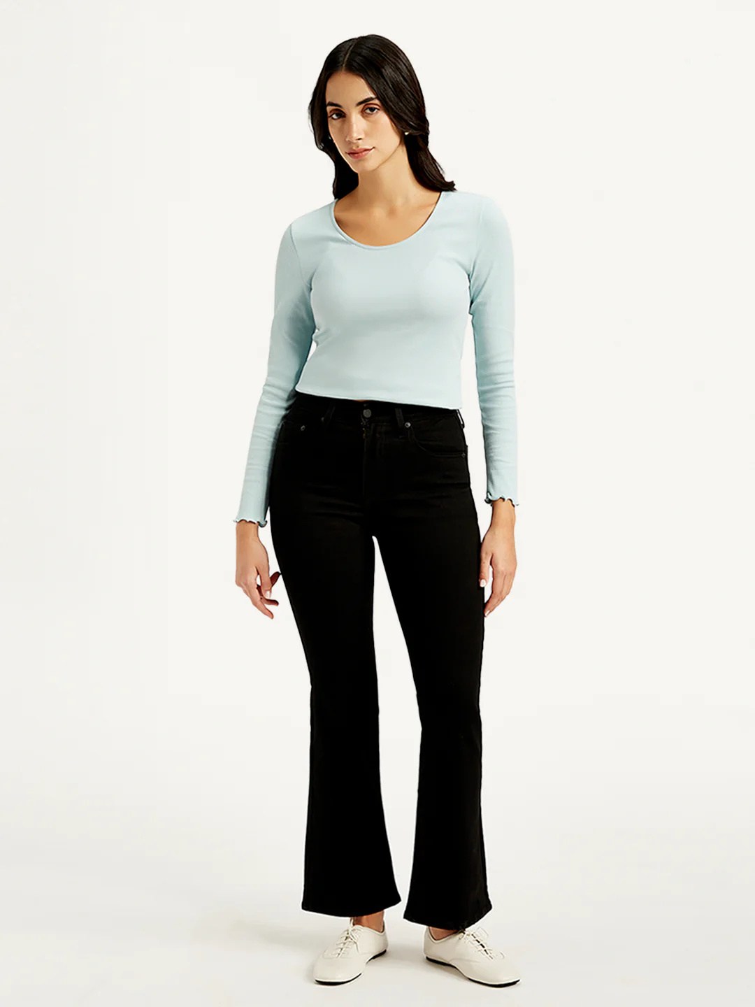 Women's 725 Black Bootcut Fit High Rise Jeans - Image 2