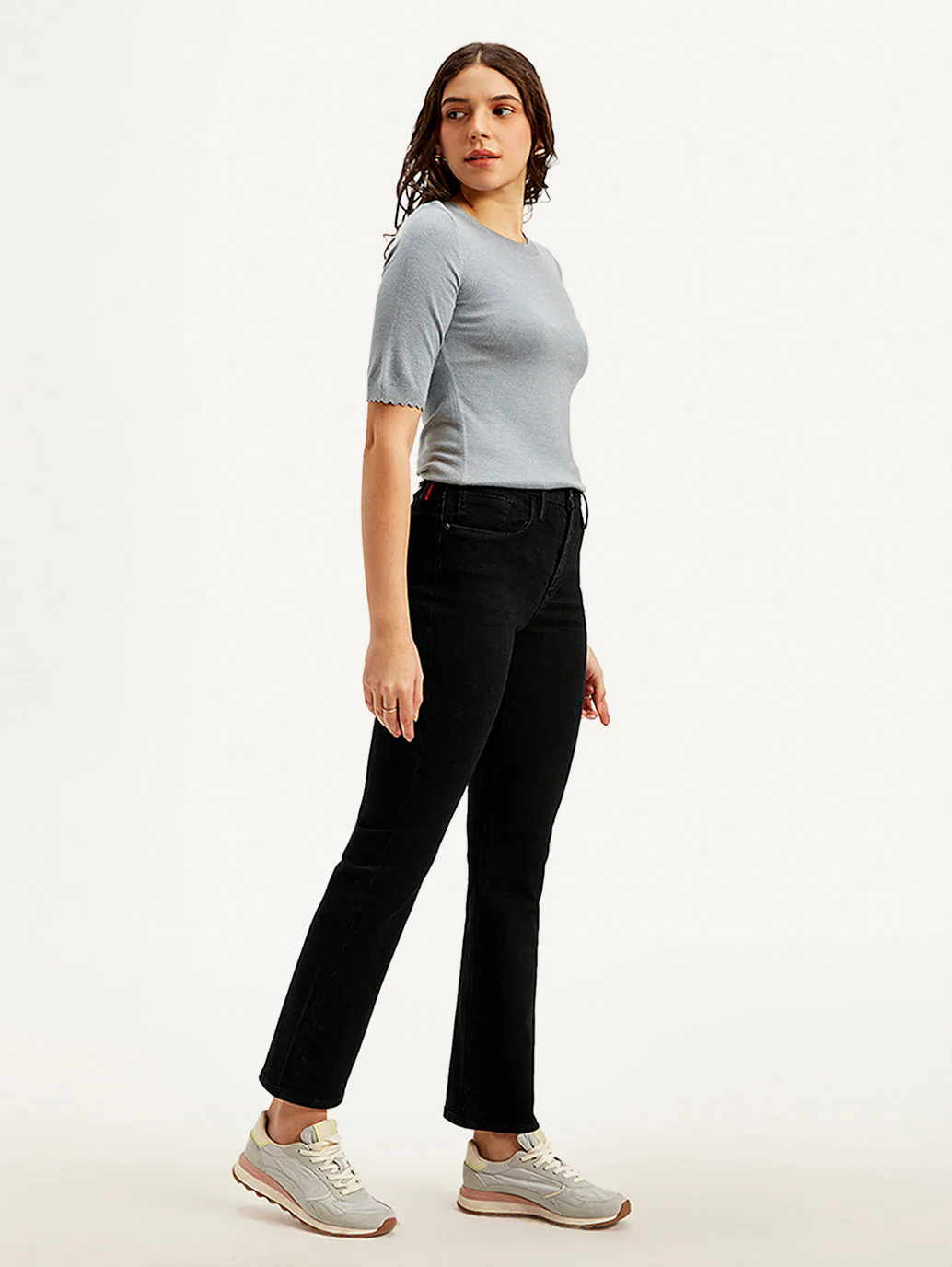 Women's Redloop 725 Black Bootcut Fit High Rise Jeans - Image 6
