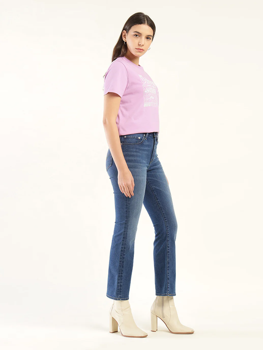 Women's 725 Blue Bootcut Fit High Rise Jeans - Image 6
