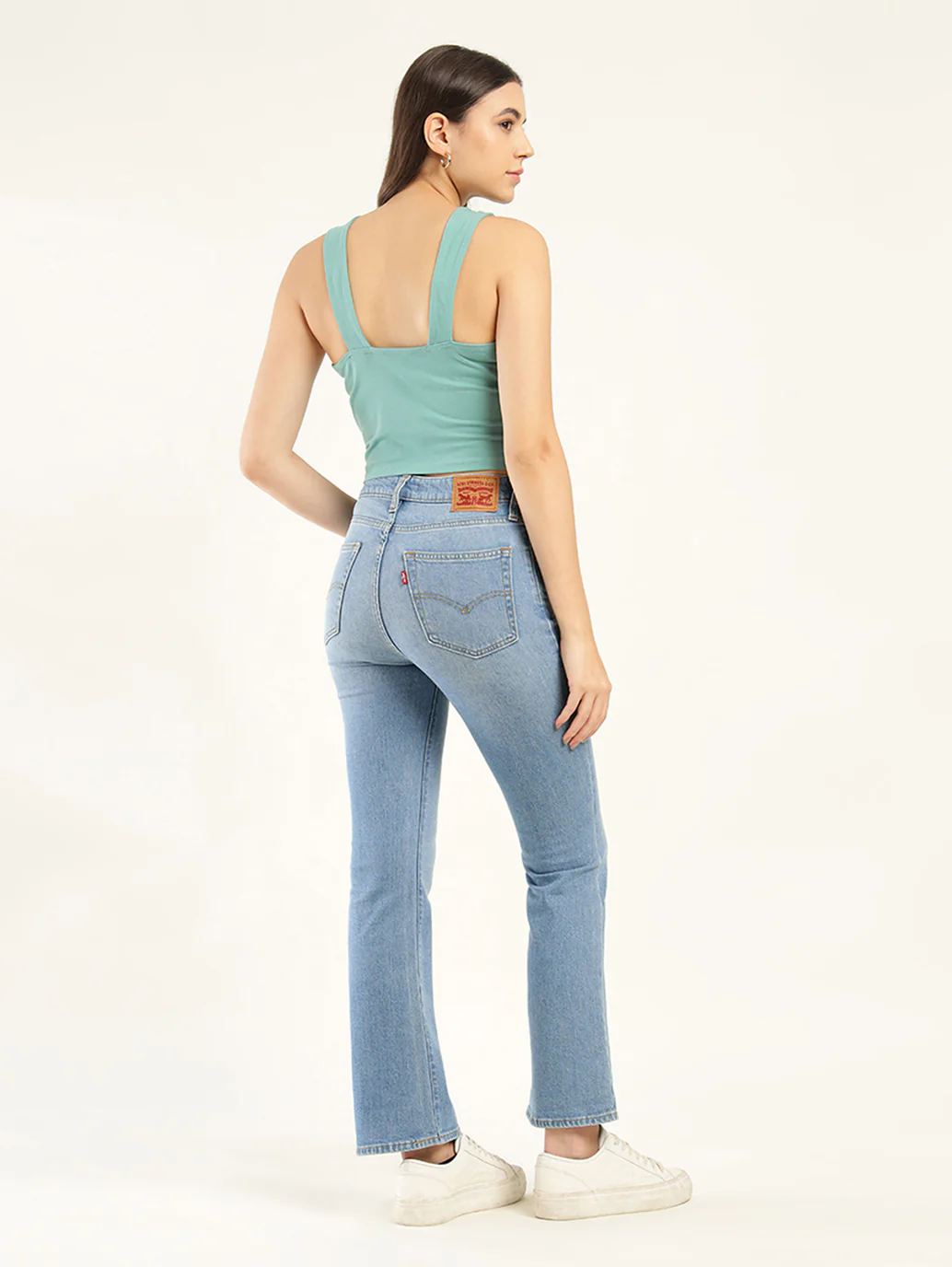 Women's 725 Blue Bootcut Fit High Rise Jeans - Image 3