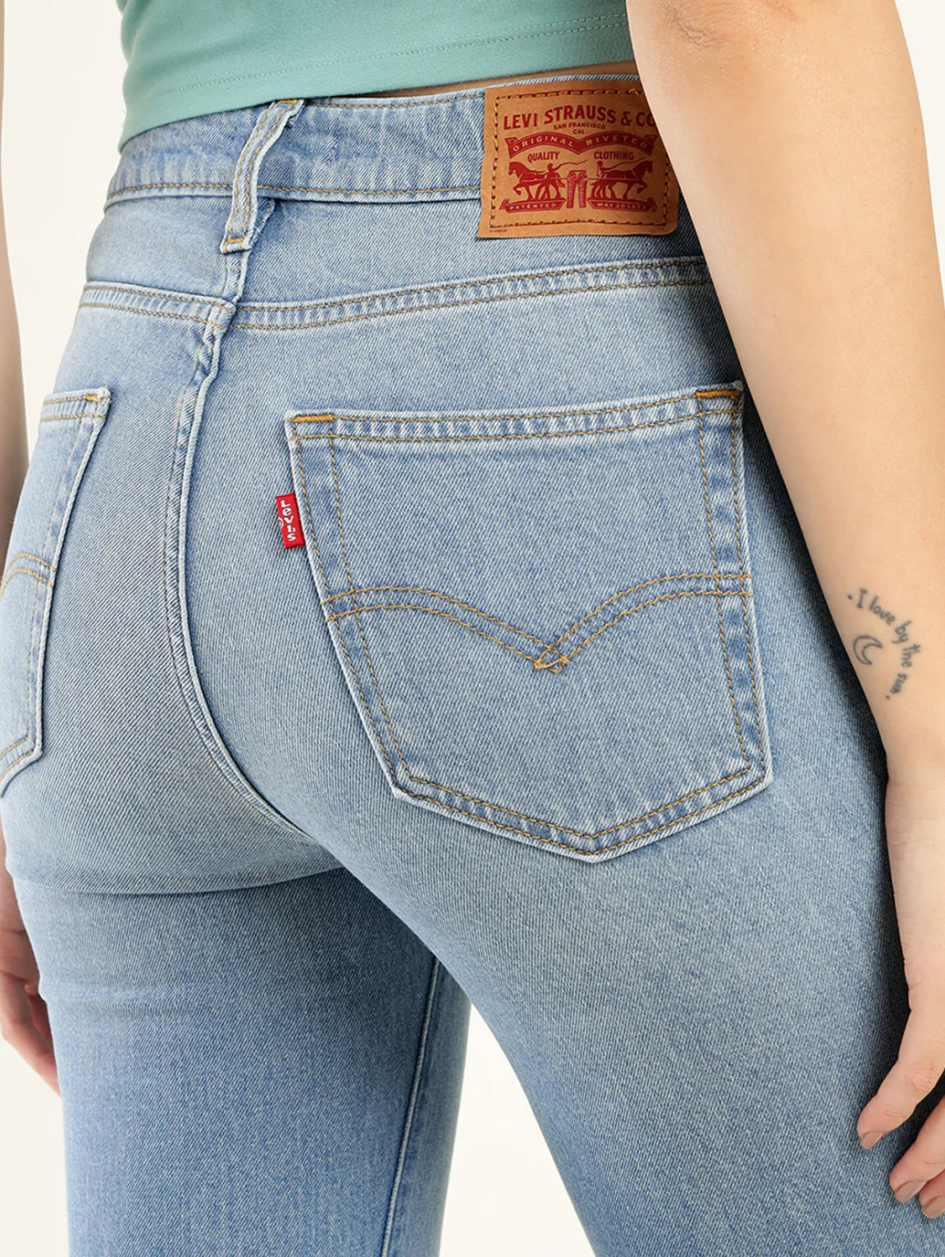 Women's 725 Blue Bootcut Fit High Rise Jeans - Image 5