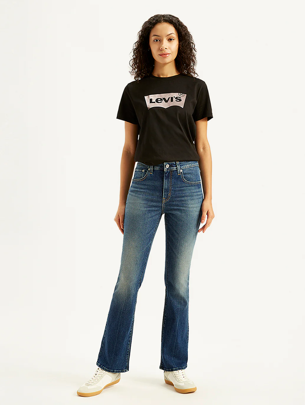 Women's 725 Blue Bootcut Fit High Rise Jeans - Image 2