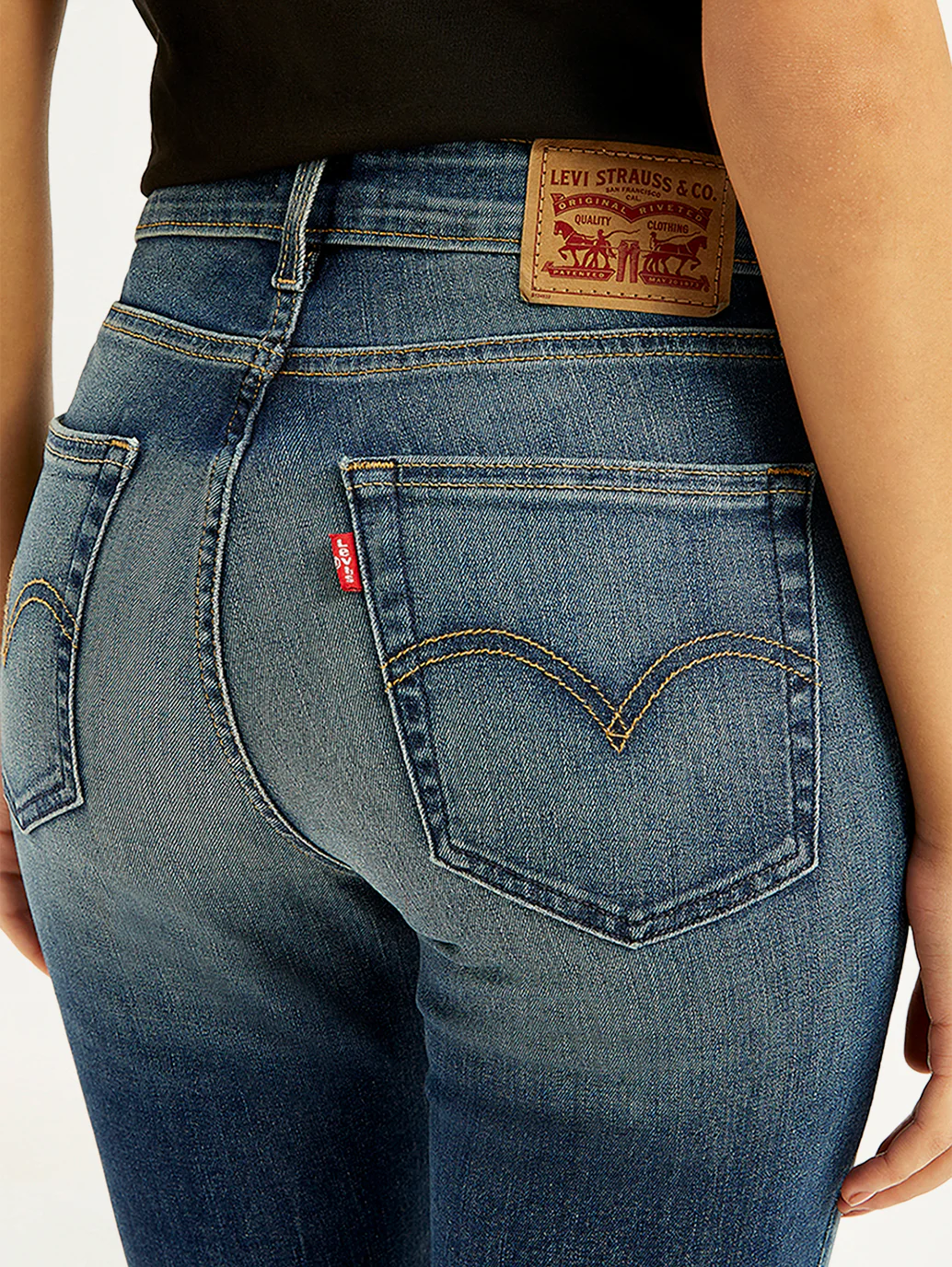Women's 725 Blue Bootcut Fit High Rise Jeans - Image 5