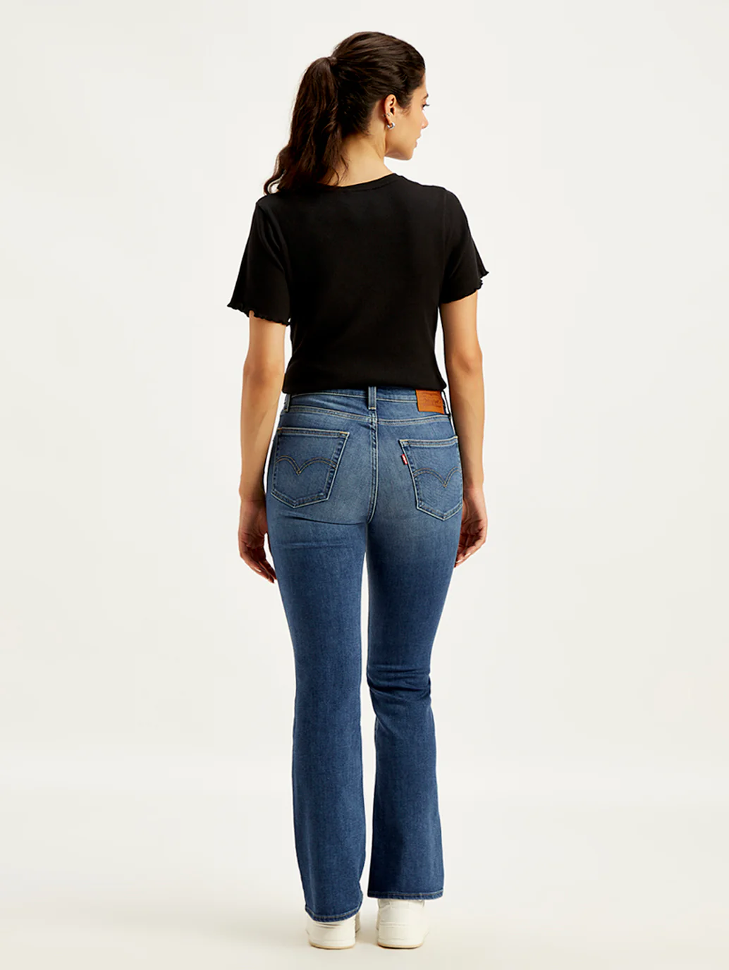 Women's 725 Blue Bootcut Fit High Rise Jeans - Image 3