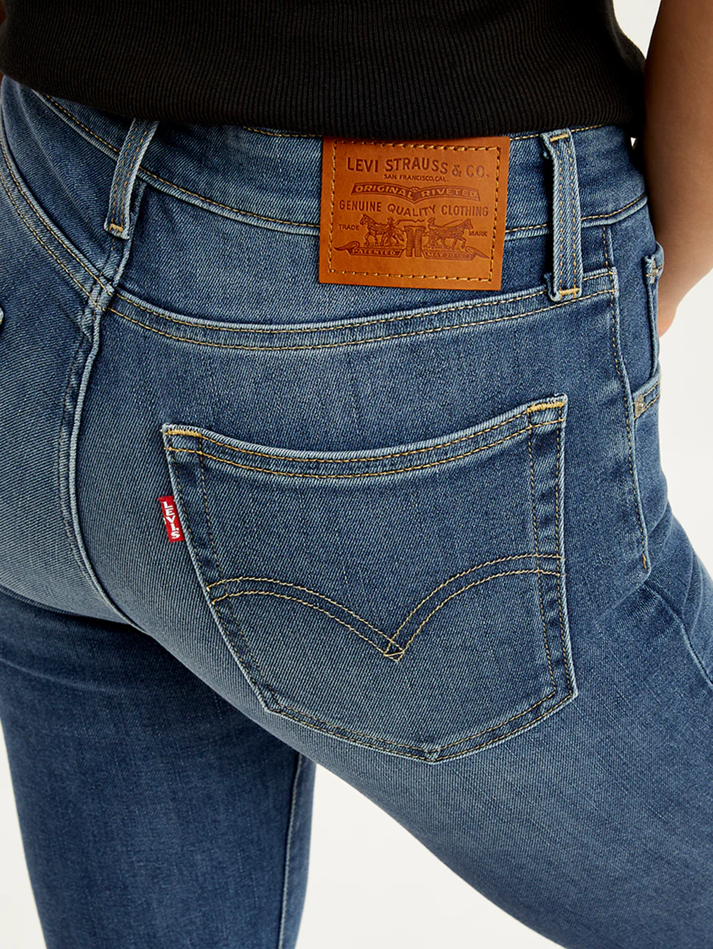 Women's 725 Blue Bootcut Fit High Rise Jeans - Image 5