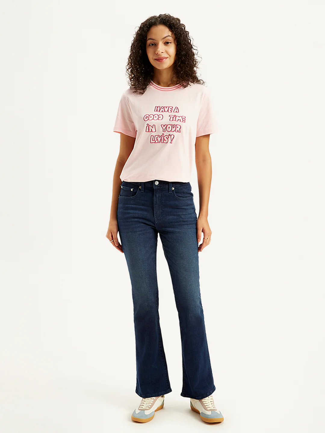Women's 725 Blue Bootcut Fit High Rise Jeans
