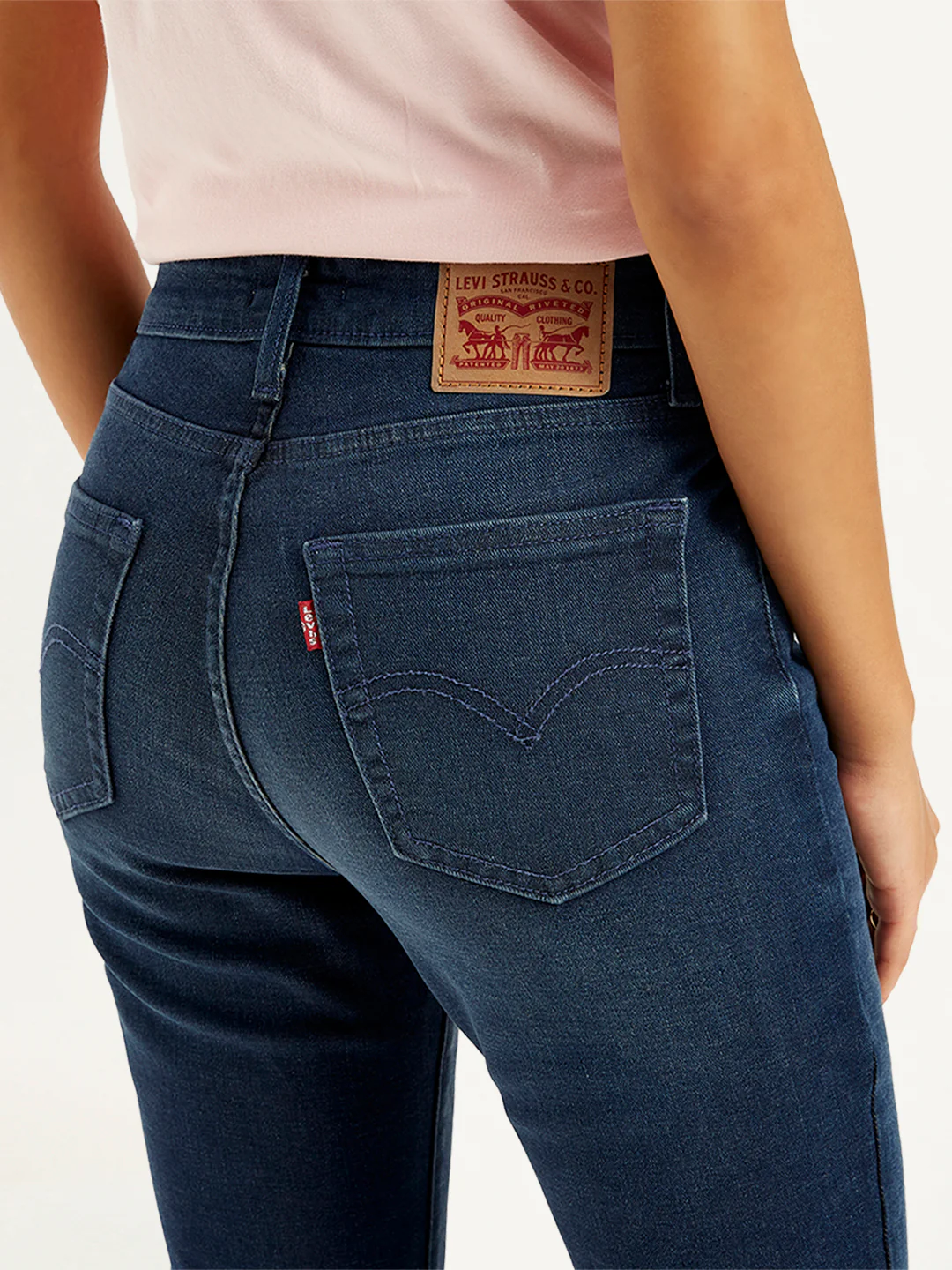 Women's 725 Blue Bootcut Fit High Rise Jeans - Image 5