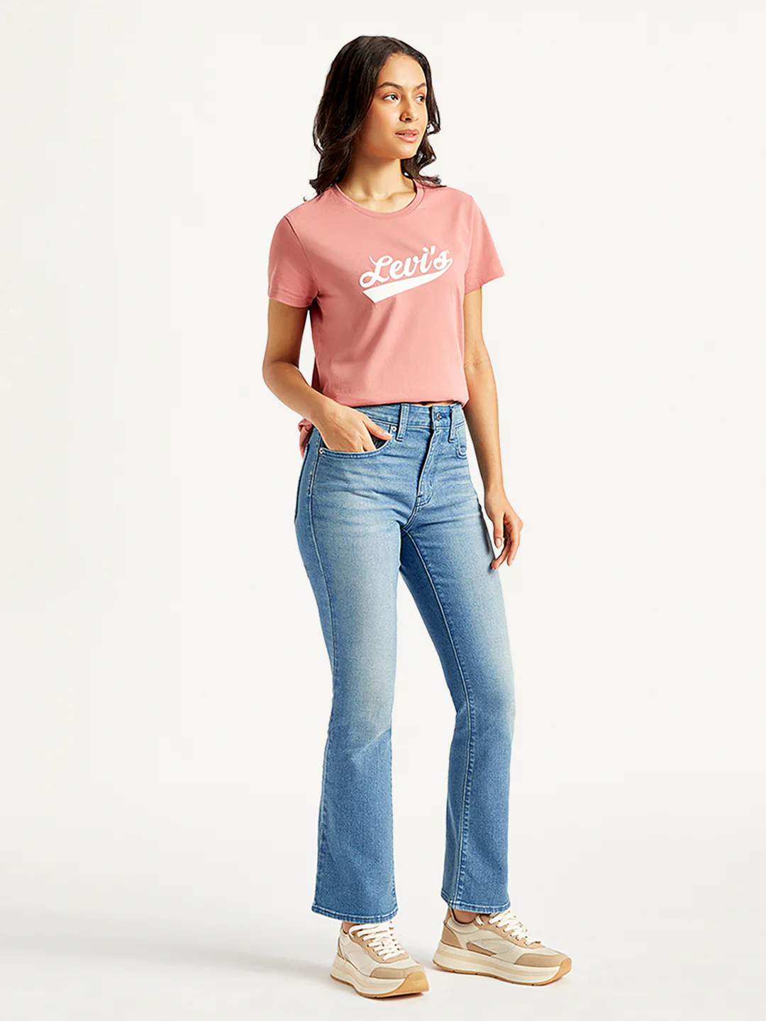 Women's 725 Blue Bootcut Fit High Rise Jeans - Image 5